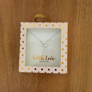 NWT Sterling Silver Pearl Necklace